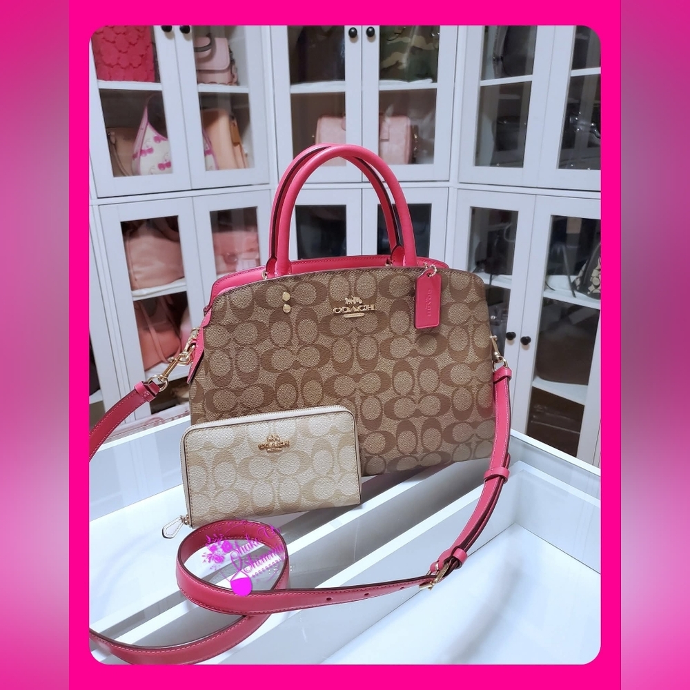 COACH LILLIE CARRYALL & MED WALLET